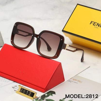 FD GRADIENT BROWN SQUARE SUNGLASSES