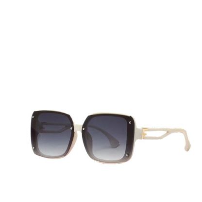 FD GRADIENT WHITE SQUARE SUNGLASSES