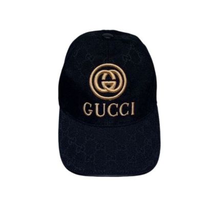 GG GG CANVAS BASEBALL CAP BLACK