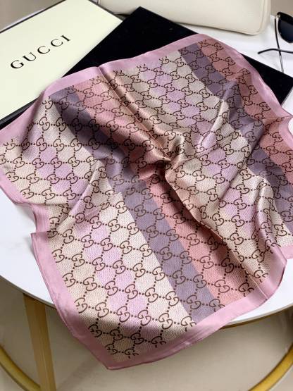 GG GG JACQUARD SCARF 70CM PINK