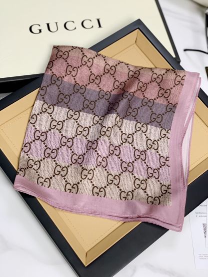 GG GG JACQUARD SCARF 70CM PINK