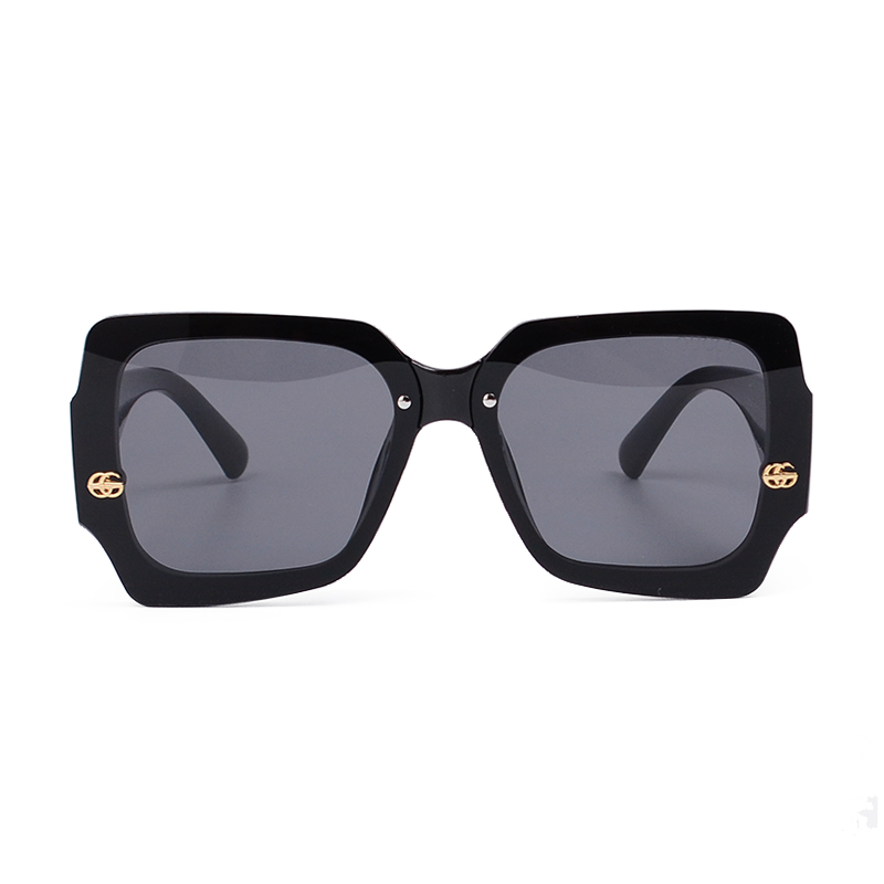 GG GG GRADIENT SQUARE SUNGLASSES WITH LINE IN BLACK