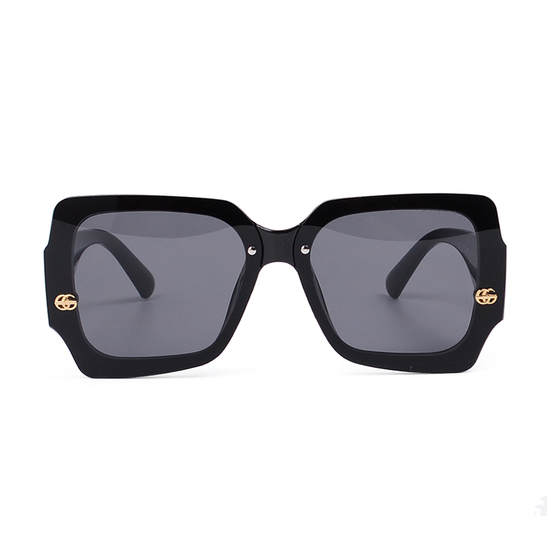 GG GG GRADIENT SQUARE SUNGLASSES WITH LINE IN BLACK