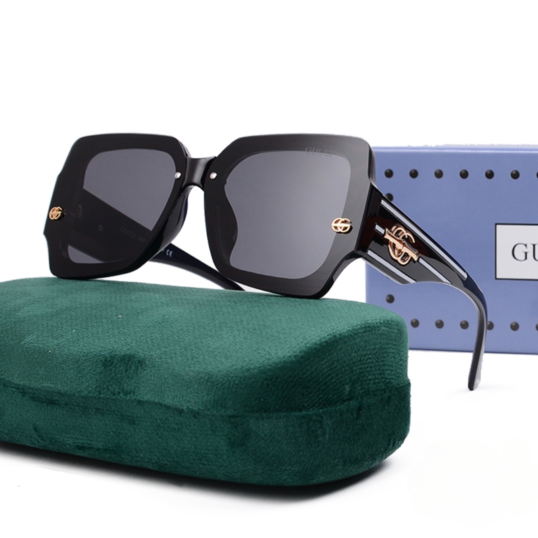 GG GG GRADIENT SQUARE SUNGLASSES WITH LINE IN GREY