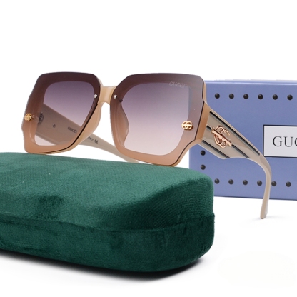 GG GG GRADIENT SQUARE SUNGLASSES WITH LINE IN GREY
