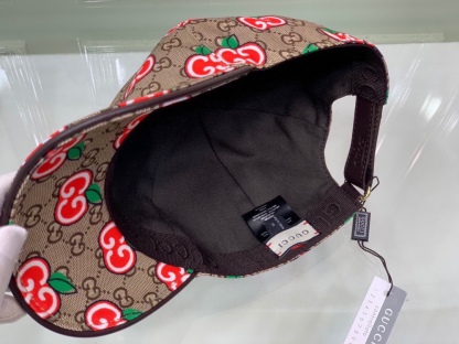 GG GG APPLE BASEBALL CAP BROWN
