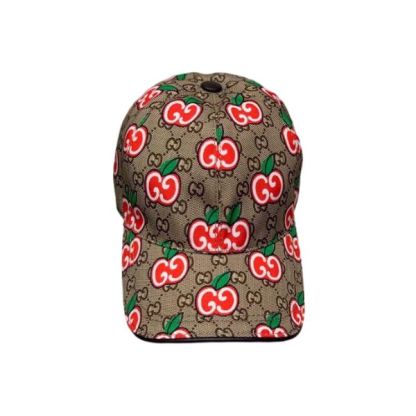GG GG APPLE BASEBALL CAP BROWN