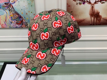 GG GG APPLE BASEBALL CAP BROWN