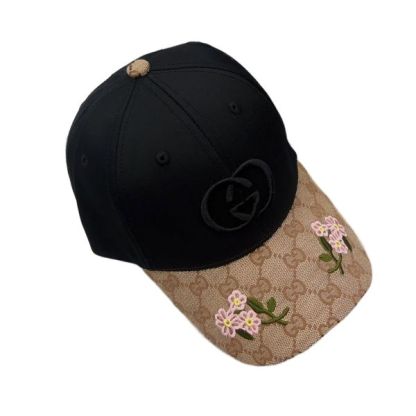 GG GG LOGO BASEBALL CAP BLACK