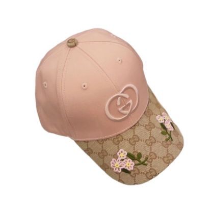 GG GG LOGO BASEBALL CAP LIGHT PINK