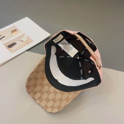 GG GG LOGO BASEBALL CAP LIGHT PINK