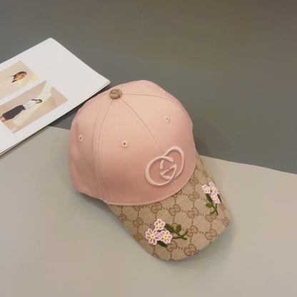 GG GG LOGO BASEBALL CAP LIGHT PINK