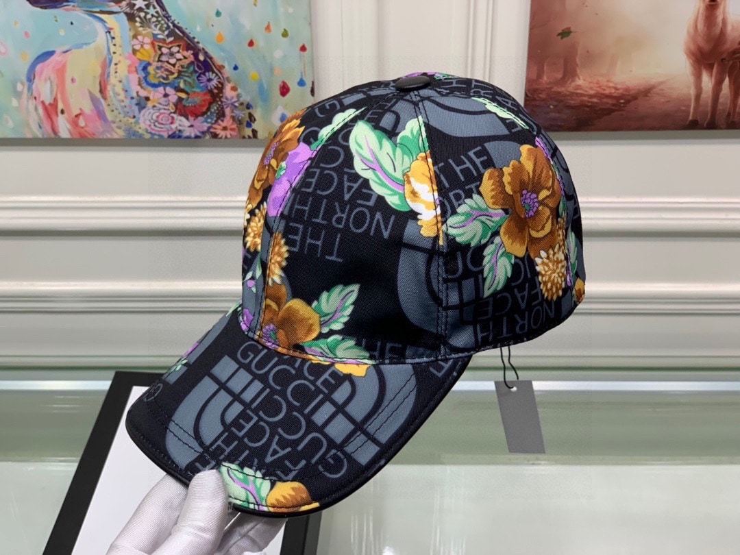 GG THE NORTH FACE BASEBALL CAP BLACK