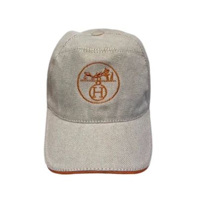 HM LOGO CANVAS CAP BEIGE ORANGE