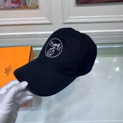 HM LOGO CANVAS CAP BLACK