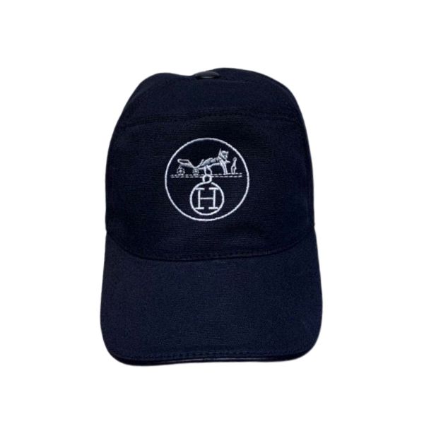 HM LOGO CANVAS CAP BLACK