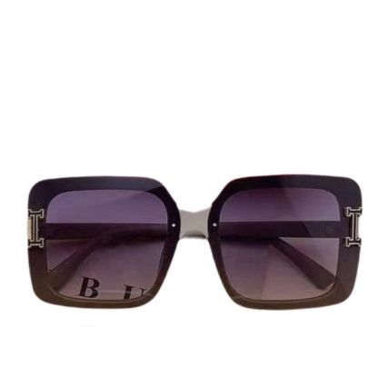 HM SQUARE SUNGLASSES WITH H LOGO LIGHT BROWN