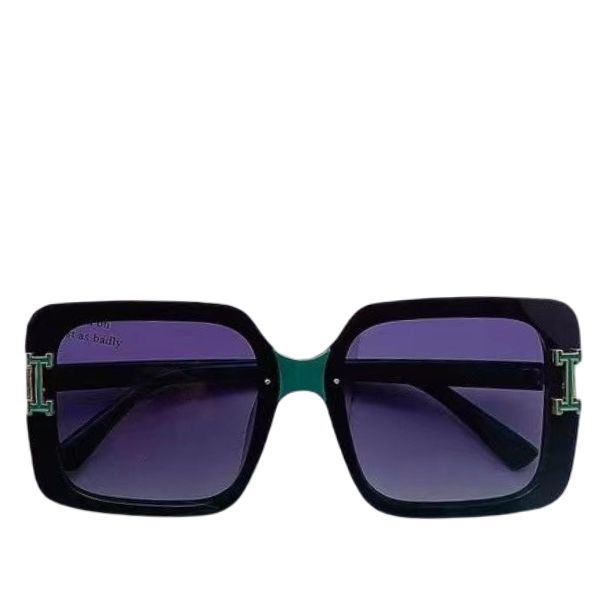 HM SQUARE SUNGLASSES WITH H LOGO GREEN