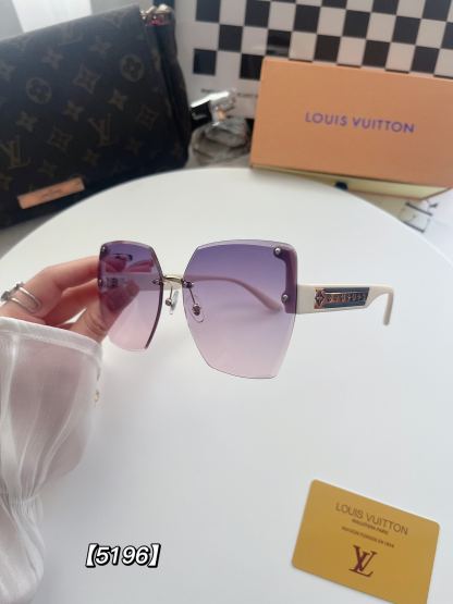 LV RIMLESS GRADIENT WHITE SUNGLASSES