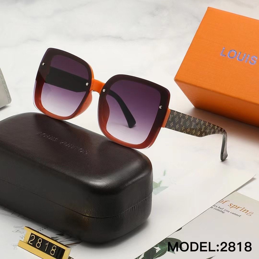 LV GRADIENT ORANGE SQUARE SUNGLASSES