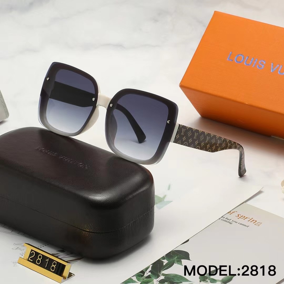 LV GRADIENT WHITE SQUARE SUNGLASSES