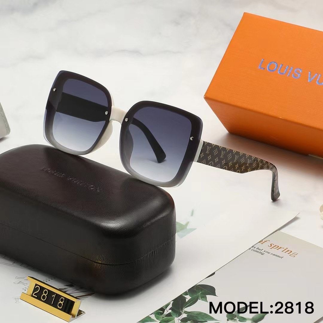 LV GRADIENT WHITE SQUARE SUNGLASSES