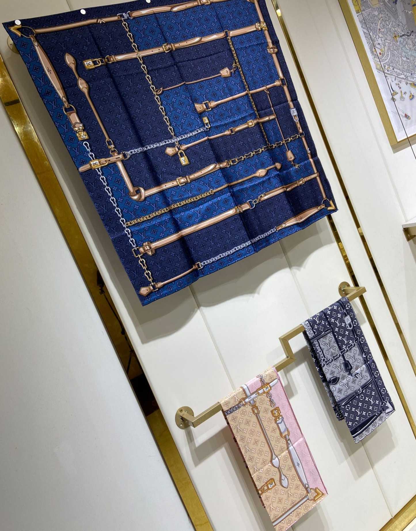 LV DENIMGRAM CONFIDENTIAL SQUARE 90 M78096