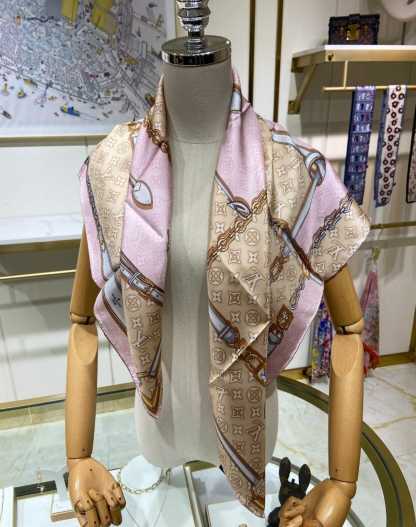 LV DENIMGRAM CONFIDENTIAL SQUARE 90 PINK M78097