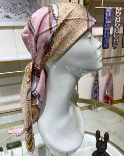 LV DENIMGRAM CONFIDENTIAL SQUARE 90 PINK M78097