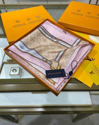 LV DENIMGRAM CONFIDENTIAL SQUARE 90 PINK M78097