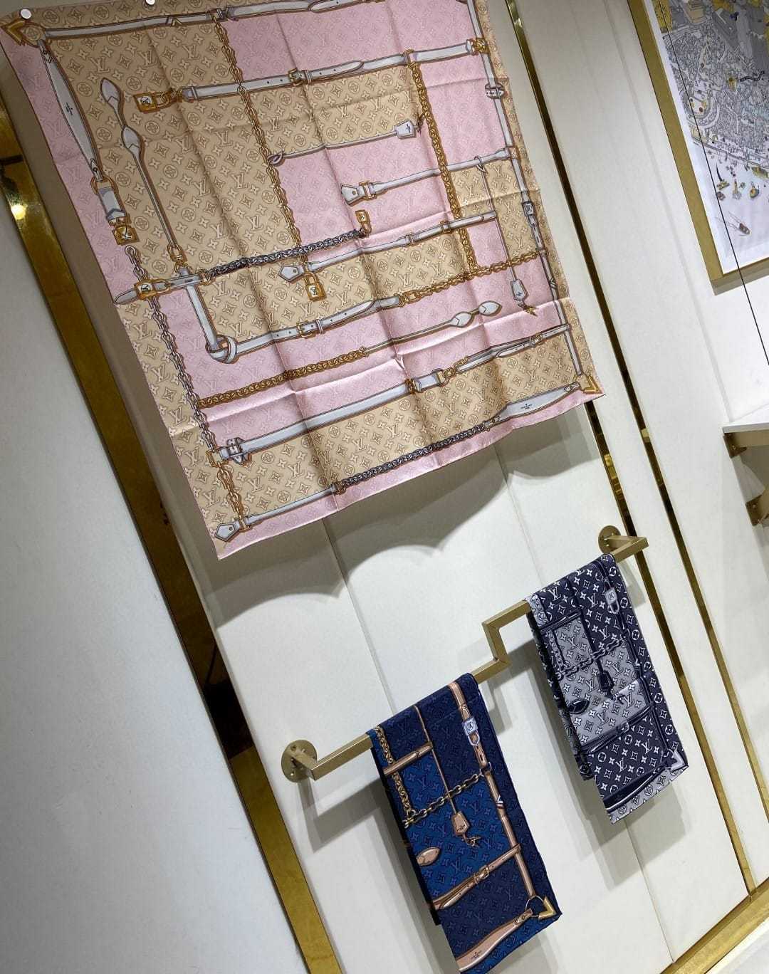 LV DENIMGRAM CONFIDENTIAL SQUARE 90 PINK M78097