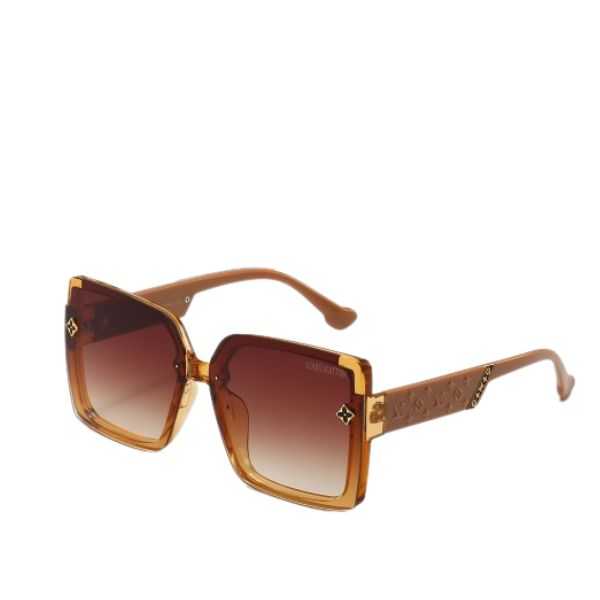 LV MONOGRAM SQUARE GLASSES BROWN