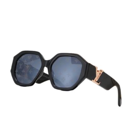 LV LV ICON ROUND GLASSES MONOGRAM BLACK