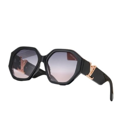 LV LV ICON ROUND GLASSES BLACK