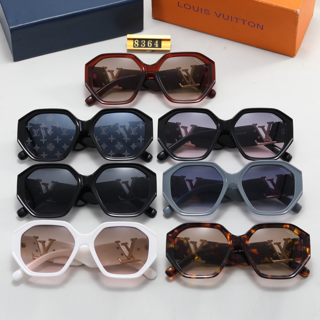 LV LV ICON ROUND GLASSES BROWN