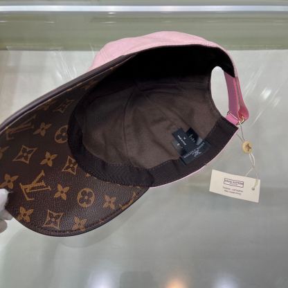 LV SUPREME LOGO CAP PINK