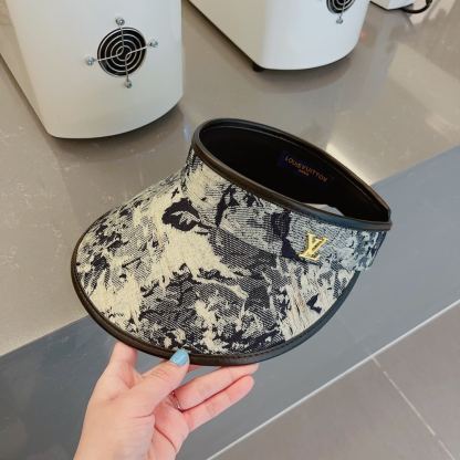 LV VISOR HAT BLACK