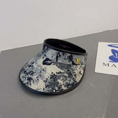 LV VISOR HAT BLACK
