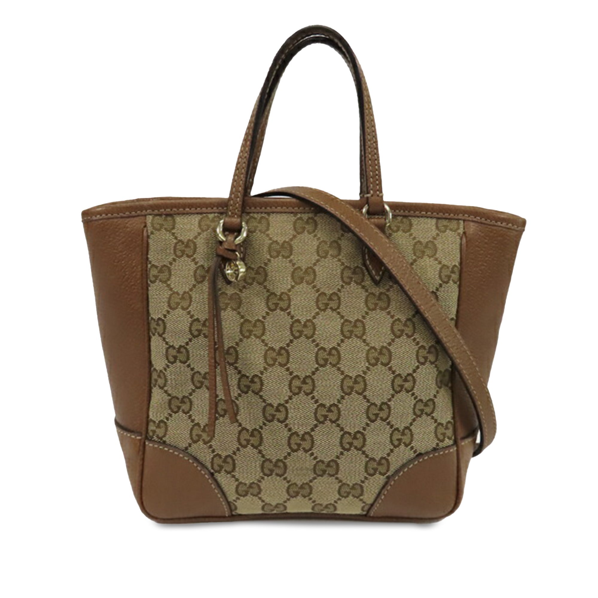 Brown Gucci GG Canvas Bree Satchel