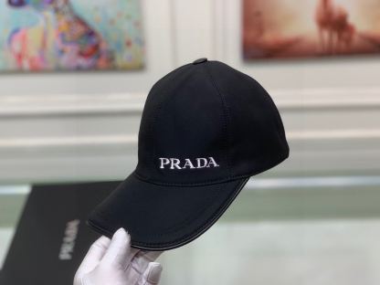 PD LOGO LETTER BASEBALL CAP BLACK