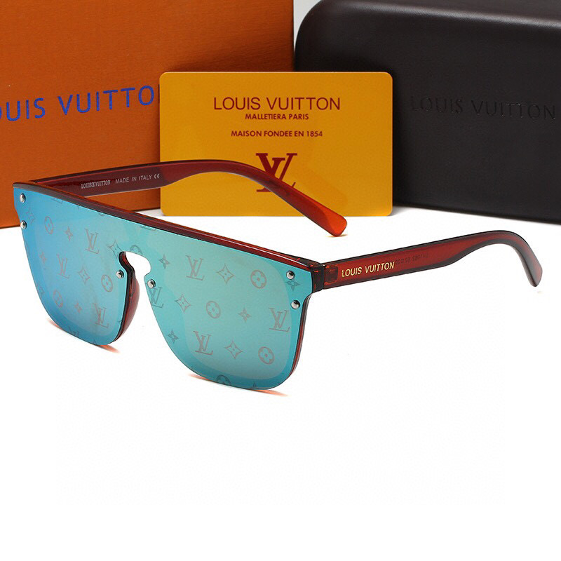 LV WAIMEA SONNENBRILLE BLUE AND RED MONOGRAM