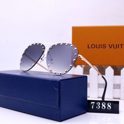 LV THE PARTY AVIATOR BLUE SUNGLASSES