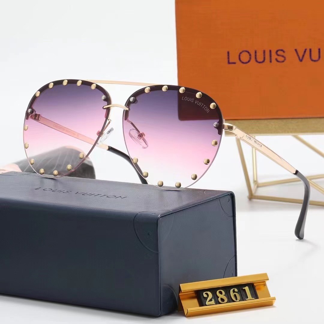 LV THE PARTY AVIATOR PINK AND PURPLE SUNGLASSES