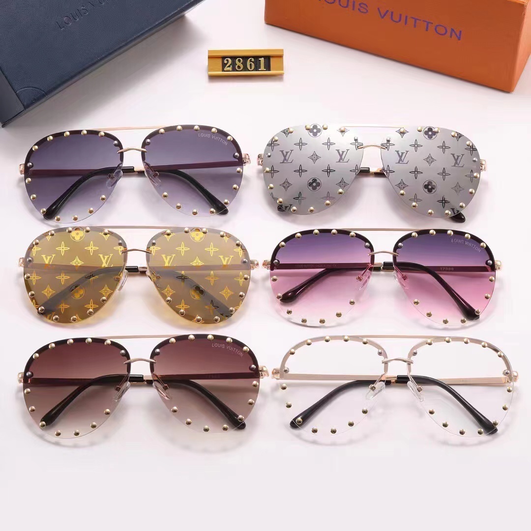 LV THE PARTY AVIATOR PINK AND PURPLE SUNGLASSES