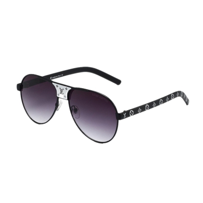 LV LOGO EMBROIDERED BLACK SUNGLASSES