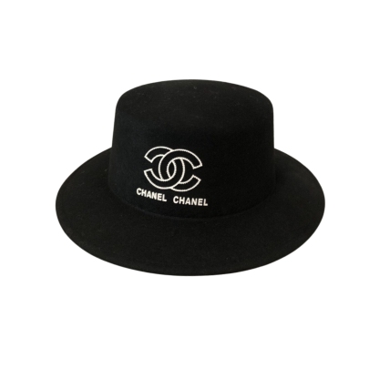CC CC WIDE BRIM WOOL HAT BLACK