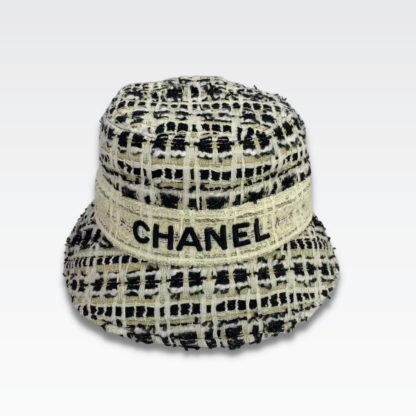 CC TWEED SMALL BRIM BUCKET HAT BLACK