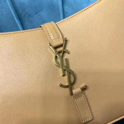 YSSL Le 5 À 7 Hobo Bag In Smooth Beige For Women 9in/23cm YSL  6572282R20W9832
