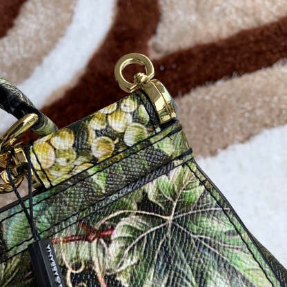 DG Medium Sicily Handbag Unique Print Motifs Muticolour For Women 10.2in/26cm DG