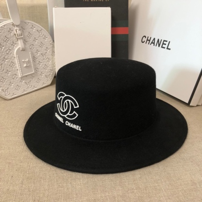 CC CC WIDE BRIM WOOL HAT BLACK